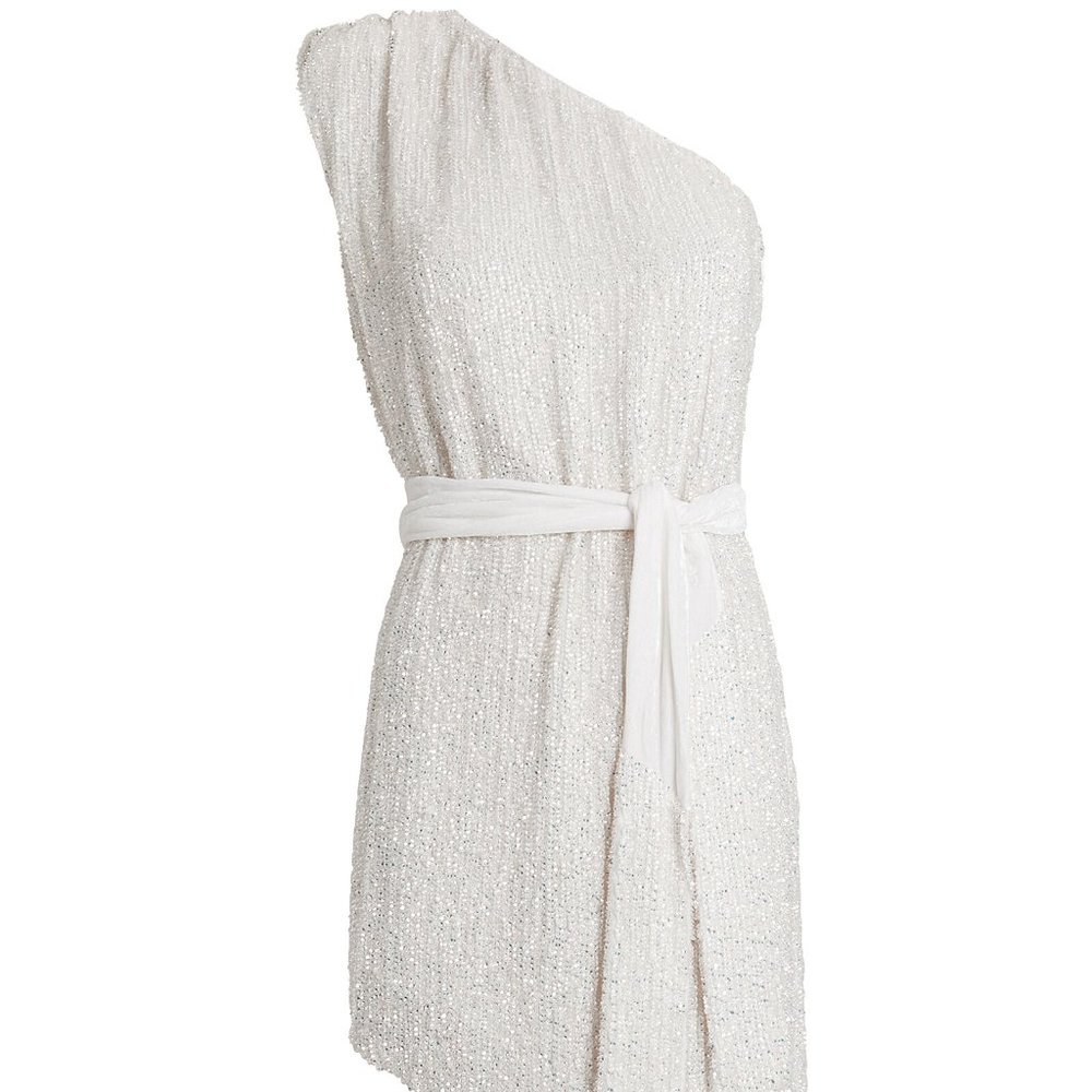 Retrofete Ella One-Shoulder Sequined Dress